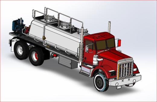 泡沫消防卡车3D图纸 Solidworks设计缩略图