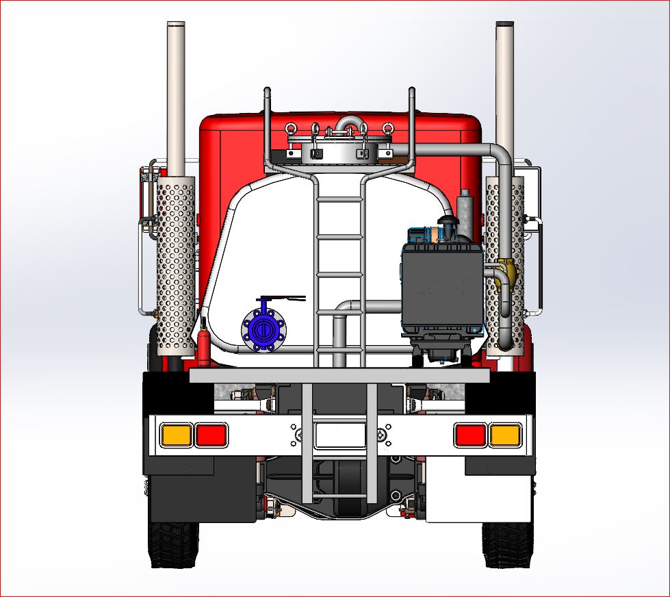 泡沫消防卡车3D图纸 Solidworks设计