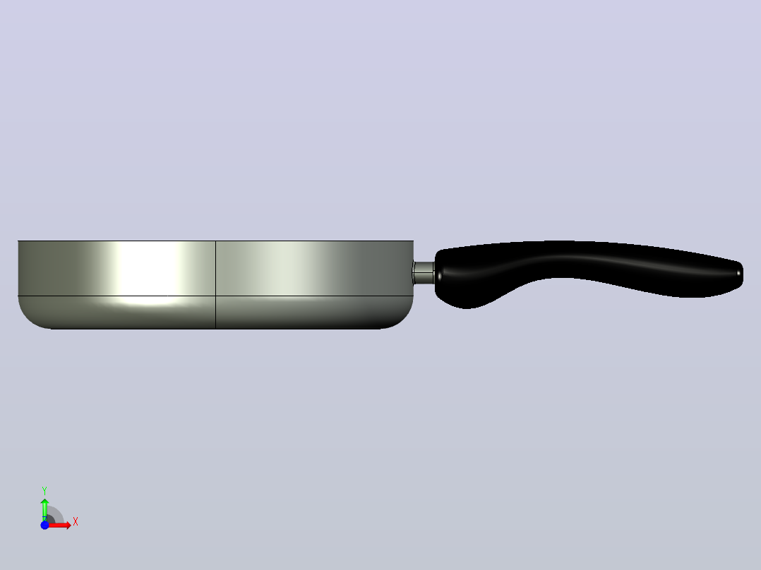 煎锅前视图