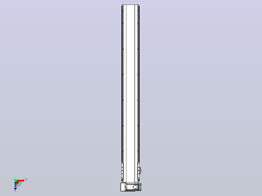 皮带直线轴半封闭可选导轨TPA-HNB-140D-120-L1150-LU-C-P40-N3俯视缩略图