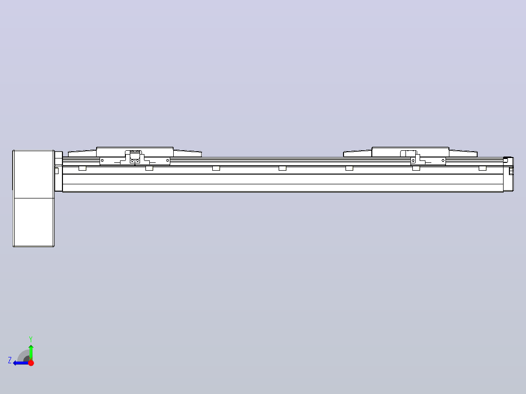 皮带直线轴双滑块型TPA-GCBS-120-P70-L100-RP-M20-N3右视图