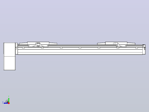 皮带直线轴双滑块型TPA-GCBS-120-P70-L100-RP-M20-N3右视缩略图