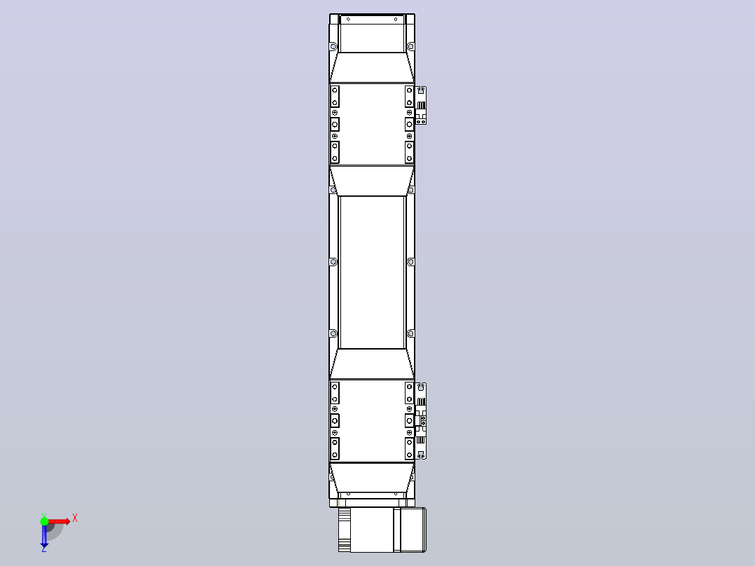 皮带直线轴双滑块型TPA-GCBS-120-P70-L100-RP-M20-N3俯视图