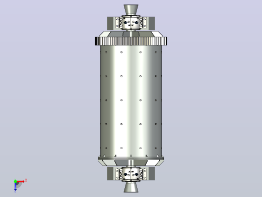 球磨机石头破碎机ball-mill-crusher-machine-模型格式为 stp俯视缩略图