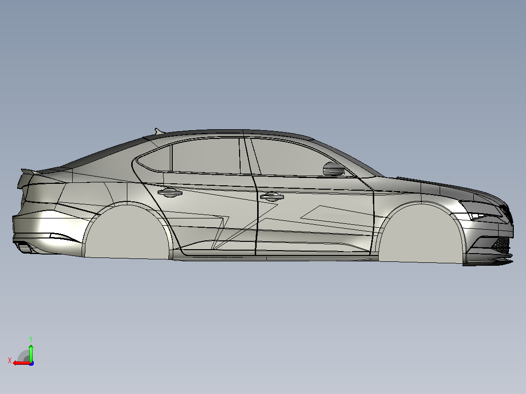 23-斯柯达 速派 SolidWorks stp后视图