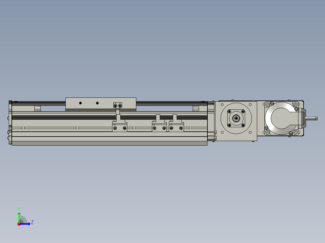MT120BT半封闭皮带滑台[MT120BT.L100.100.R.P40.C3]左视图