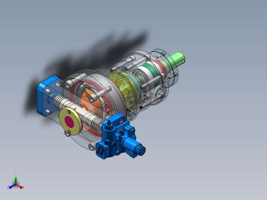 78mlr斜盘式恒压柱塞变量泵设计（SW+CAD+说明书）正等轴测缩略图