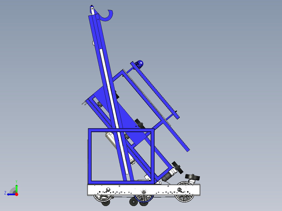 游戏比赛机器人3D模型 stp右视图