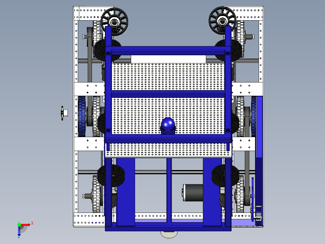 游戏比赛机器人3D模型 stp俯视图