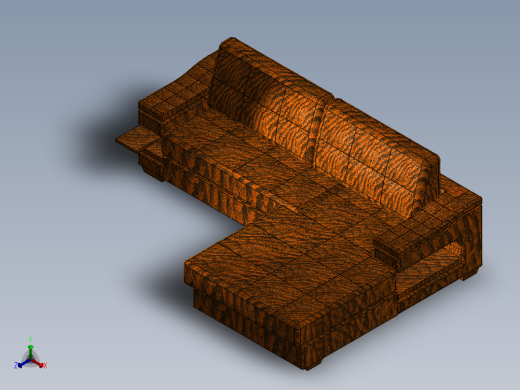 沙发Globo1正等轴测缩略图