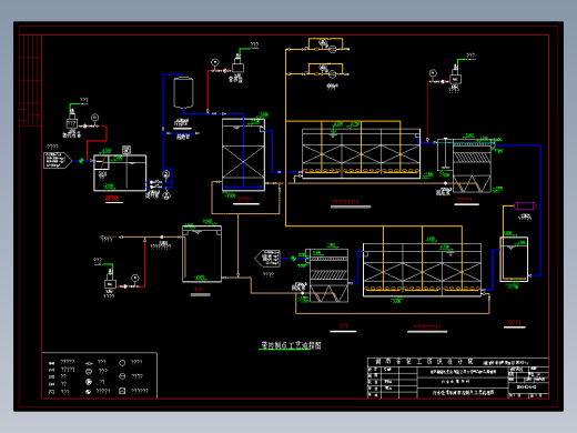 污水处理带控制点工艺流程图80立每小时