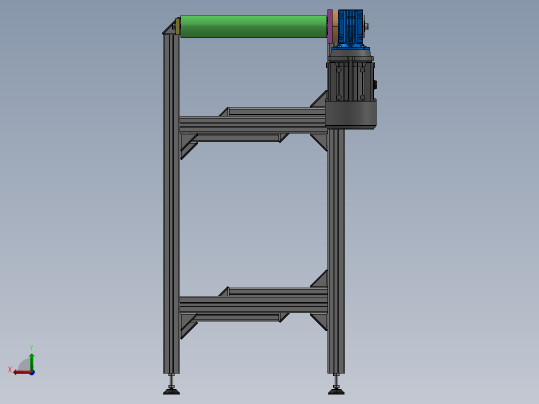 【D50】【STP】【X_T】【转】输送设备后视图