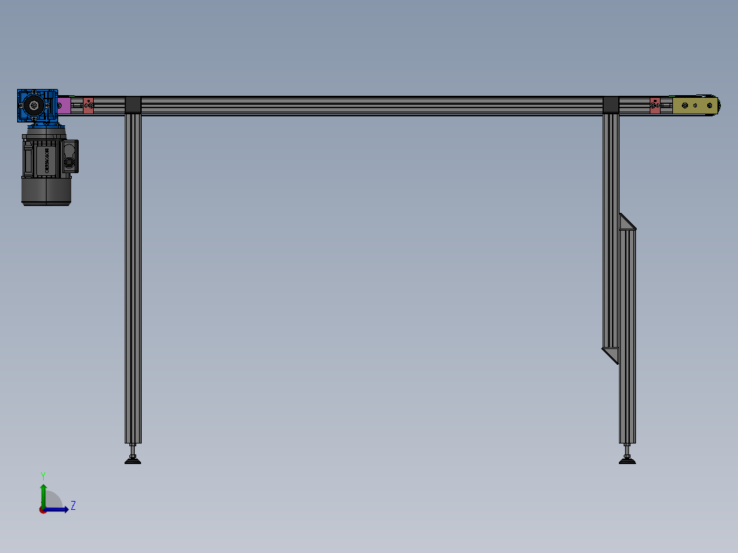 【D50】【STP】【X_T】【转】输送设备左视图