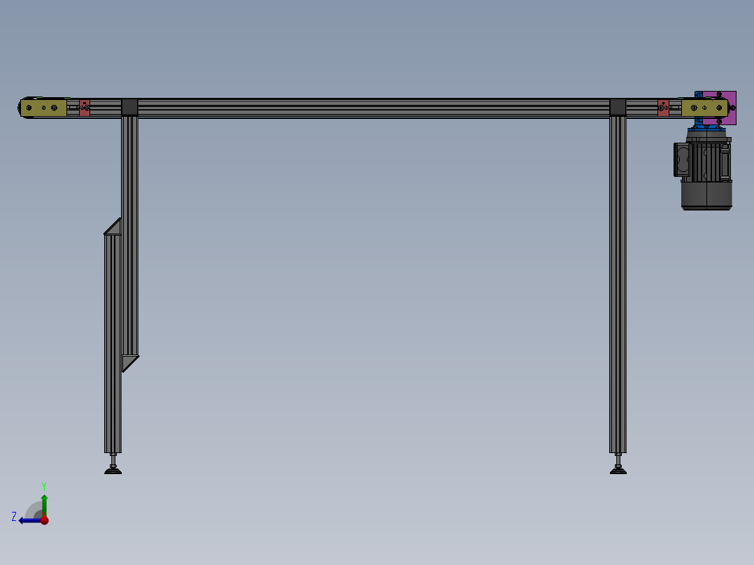 【D50】【STP】【X_T】【转】输送设备右视图