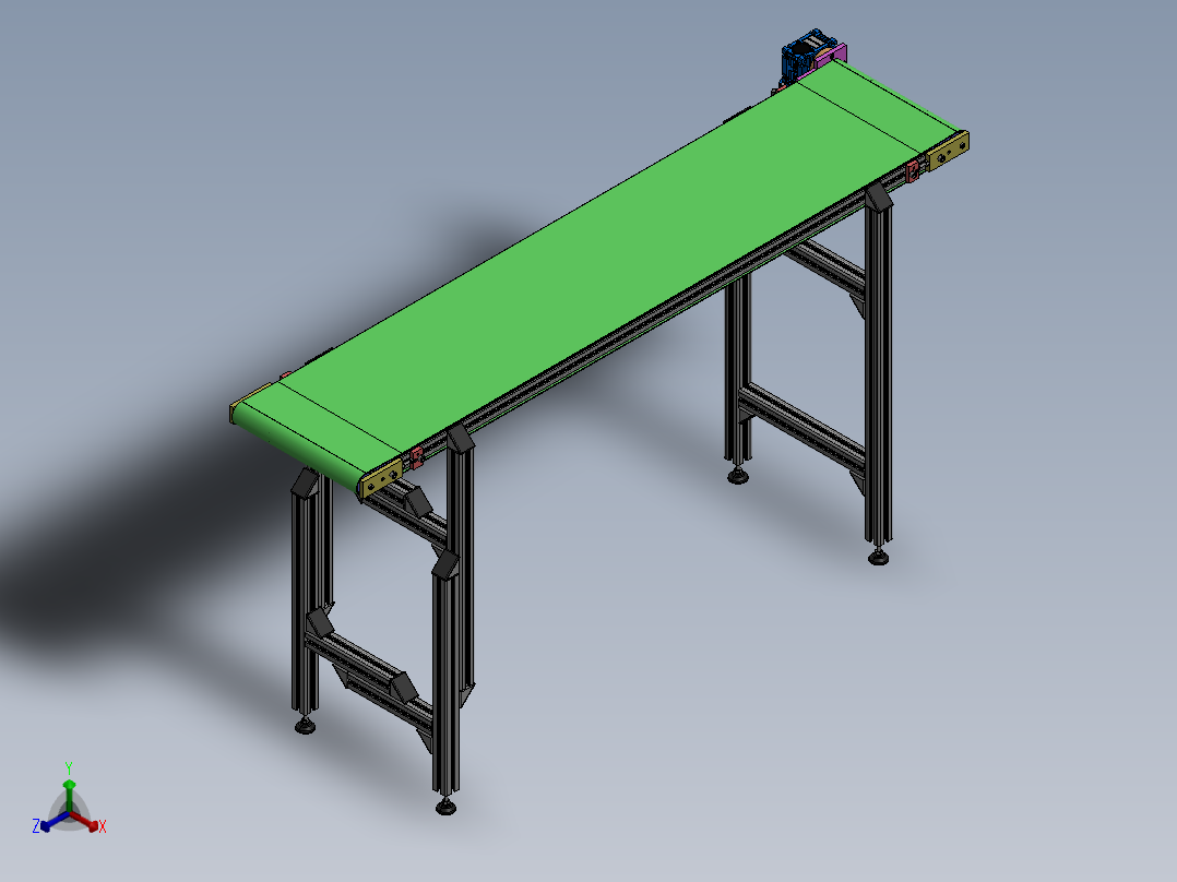 【D50】【STP】【X_T】【转】输送设备正等轴测图