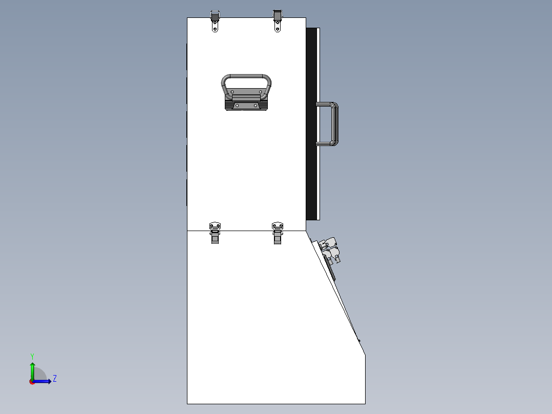 屏蔽柜屏蔽箱左视图