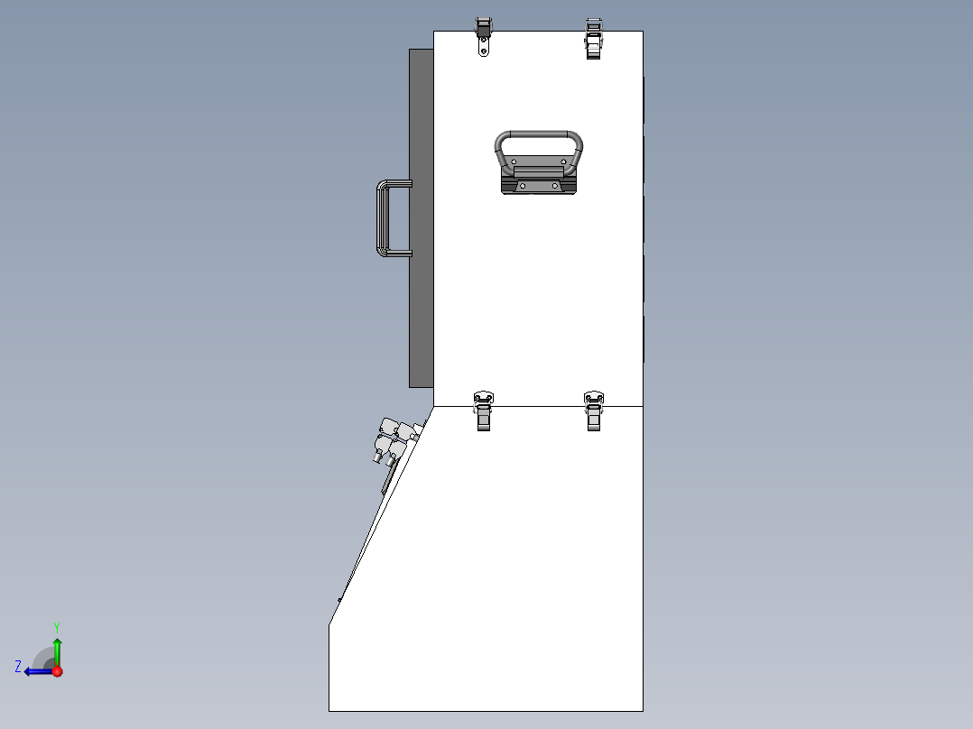 屏蔽柜屏蔽箱右视图