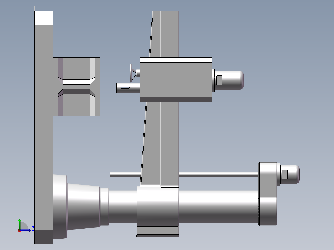 摇臂钻_8641左视图