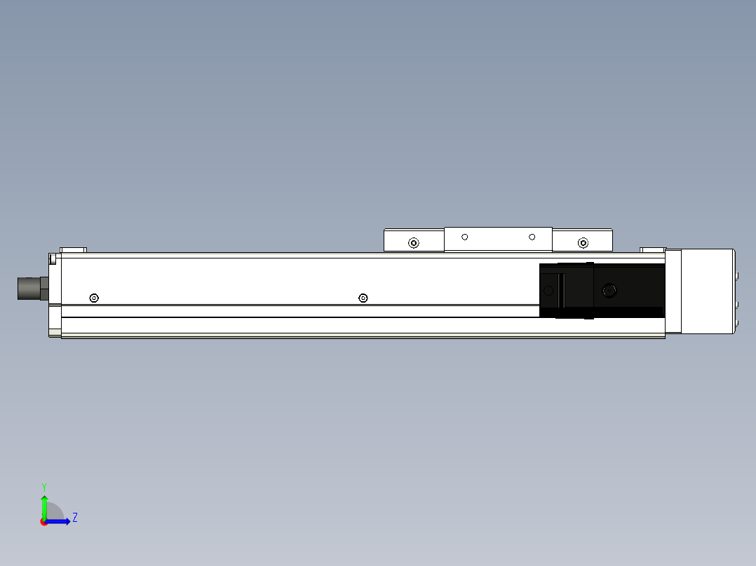 Toyo东佑达直线模组-ECH12-200-BR-100W左视图