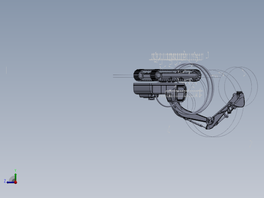 轮式挖掘机右视缩略图