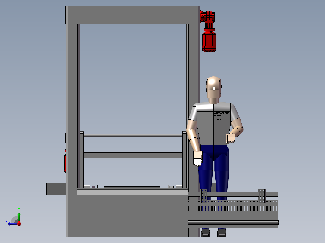 码垛机3D图纸 F145 非标自动化设备3D图纸3D素材右视图