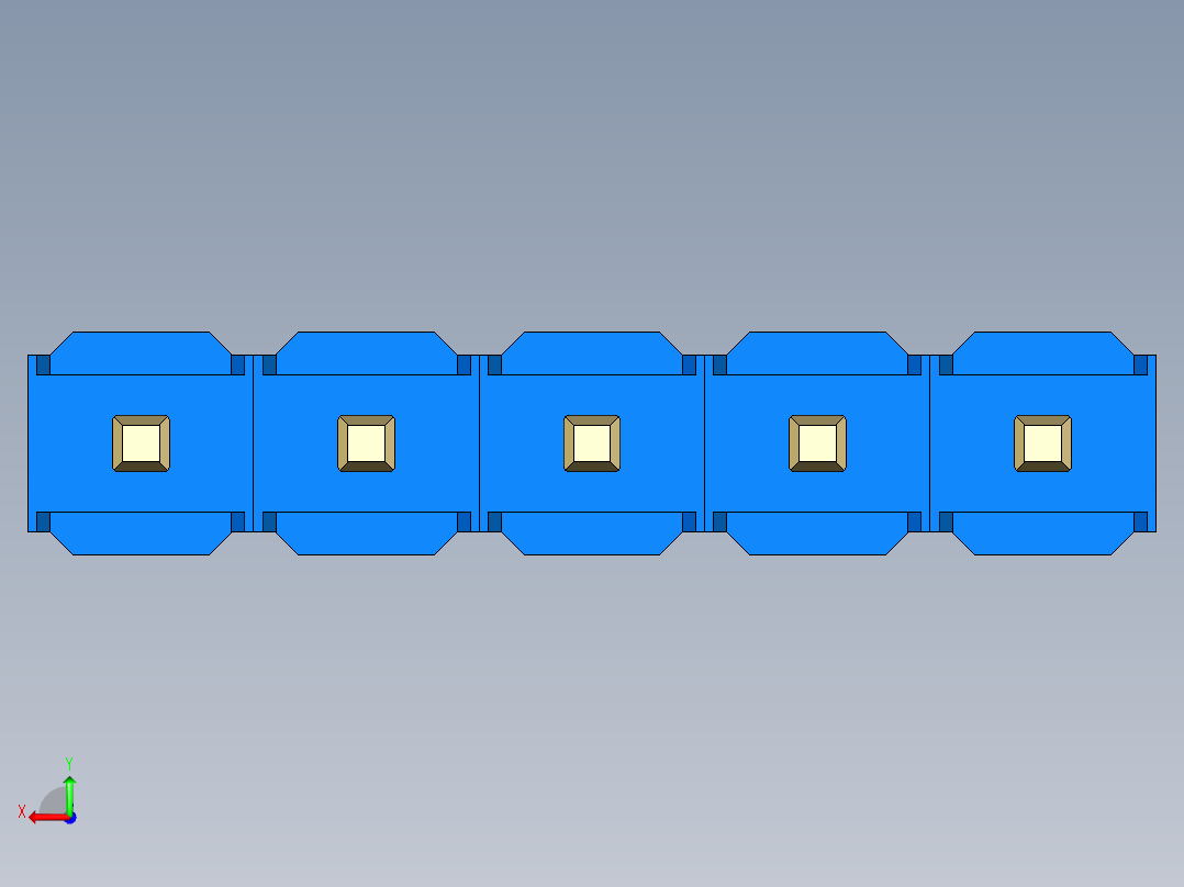 彩色公头100mil（2.54mm）系列-DS1021_blue_1x05p_100mil_Type43_rev1.0后视图