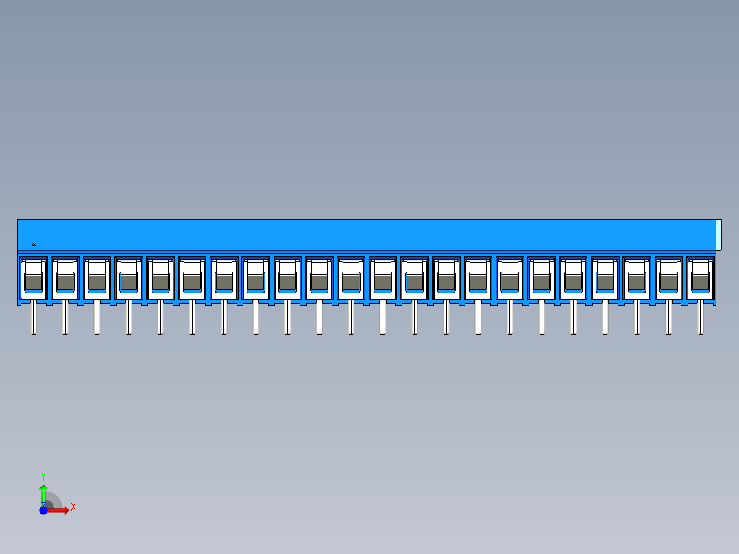 DEGSON DG302 系列 5.0 接线端子-DG302-5.0-22P-12-00AH前视图