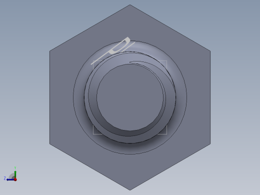 UNC 六角螺栓-Hex Bolt 0.250-20 x 1.250.SLDPRT右视缩略图