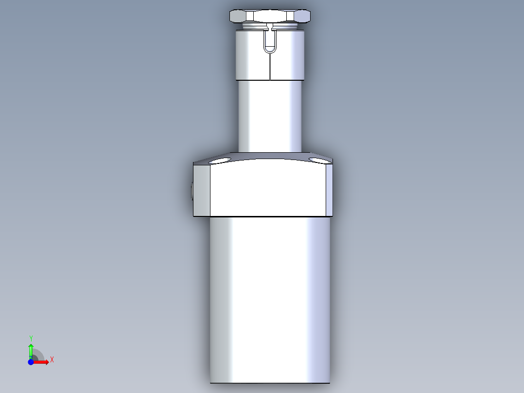 KOSMEKLHA1050-GR-Q45多系列多零件图纸模型前视图