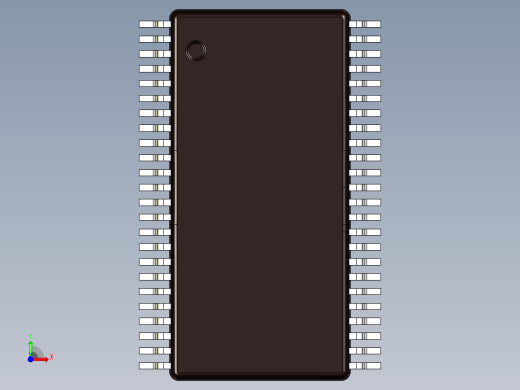 IC封装SMD TSSOP（超薄小型封装）从8引脚到56引脚版本前视缩略图