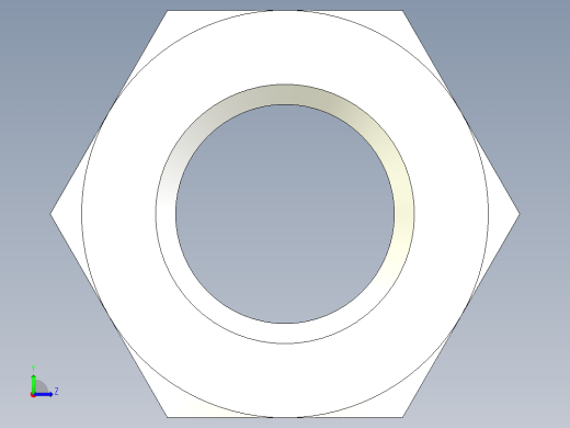 螺母(2)左视缩略图