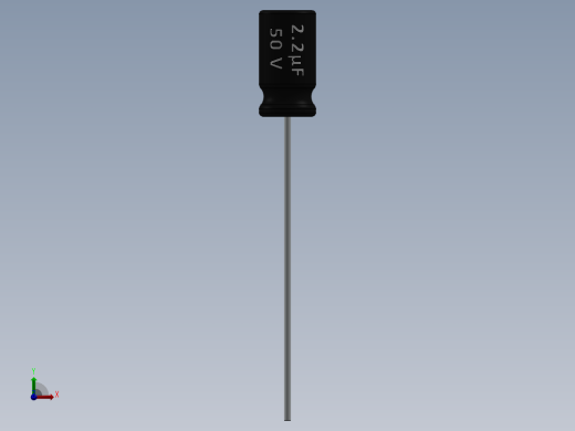 电容器 二极管 电阻器-Capacitor 2.2uF-50V前视缩略图