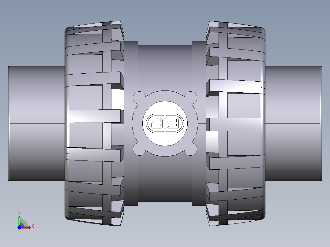 14SSEJV 女性端溶剂焊接EasyFit弹簧止回阀、JIS系列前视图