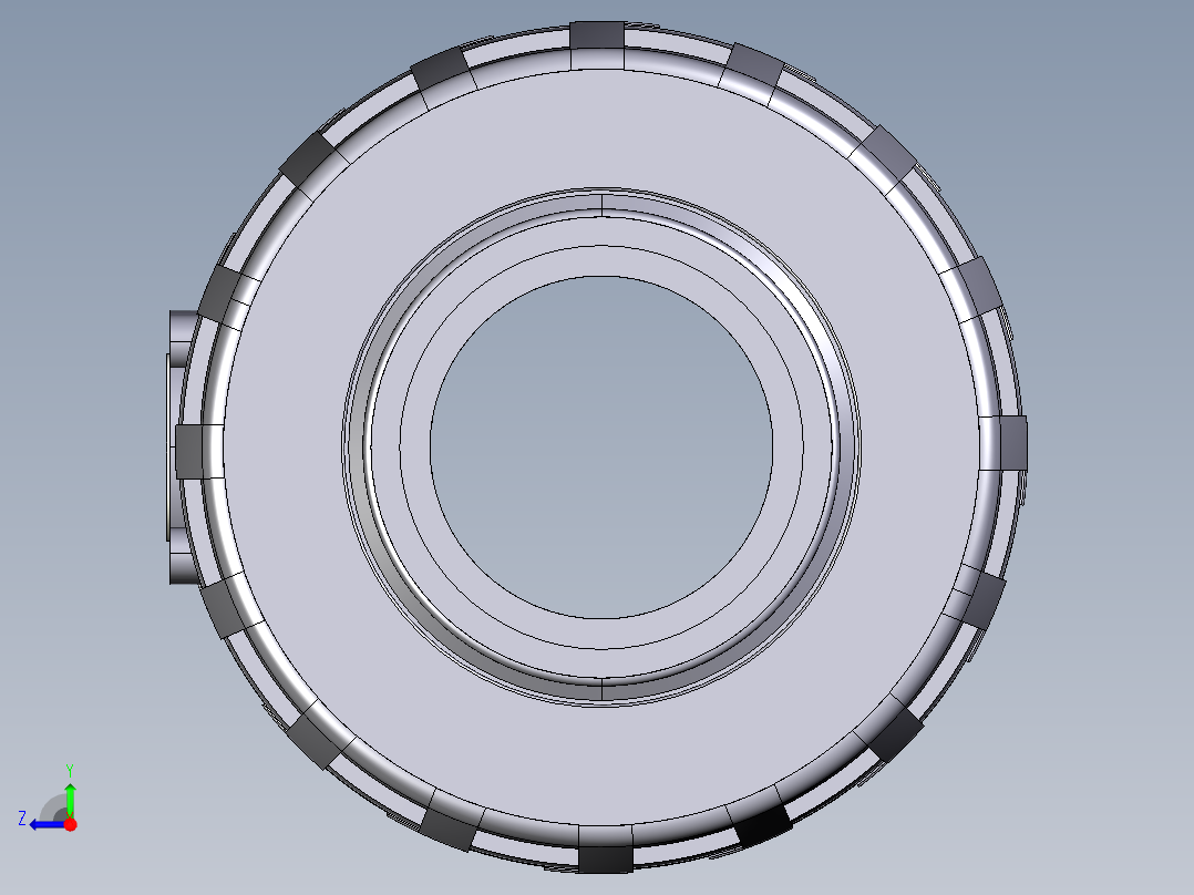 14SSEJV 女性端溶剂焊接EasyFit弹簧止回阀、JIS系列右视图