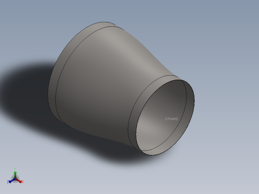 hvac round reducer正等轴测缩略图