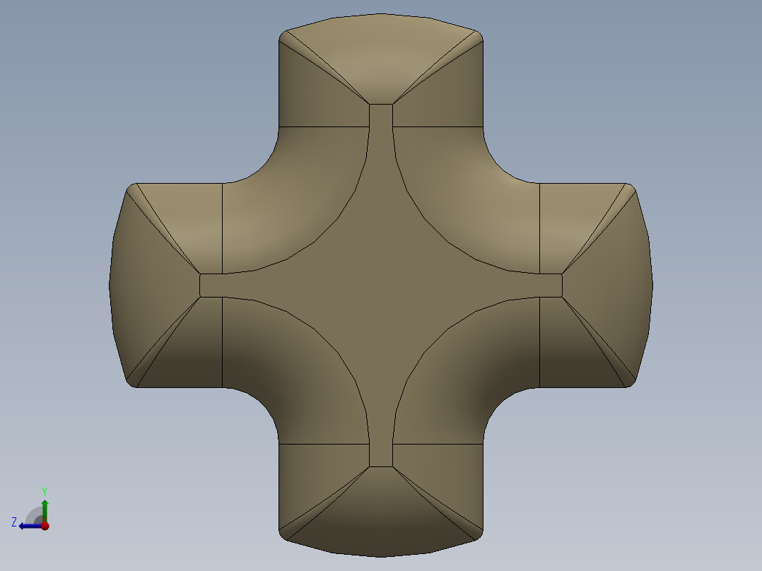 乐高机械组车桥-3706 Tan Technic Axle 6右视图
