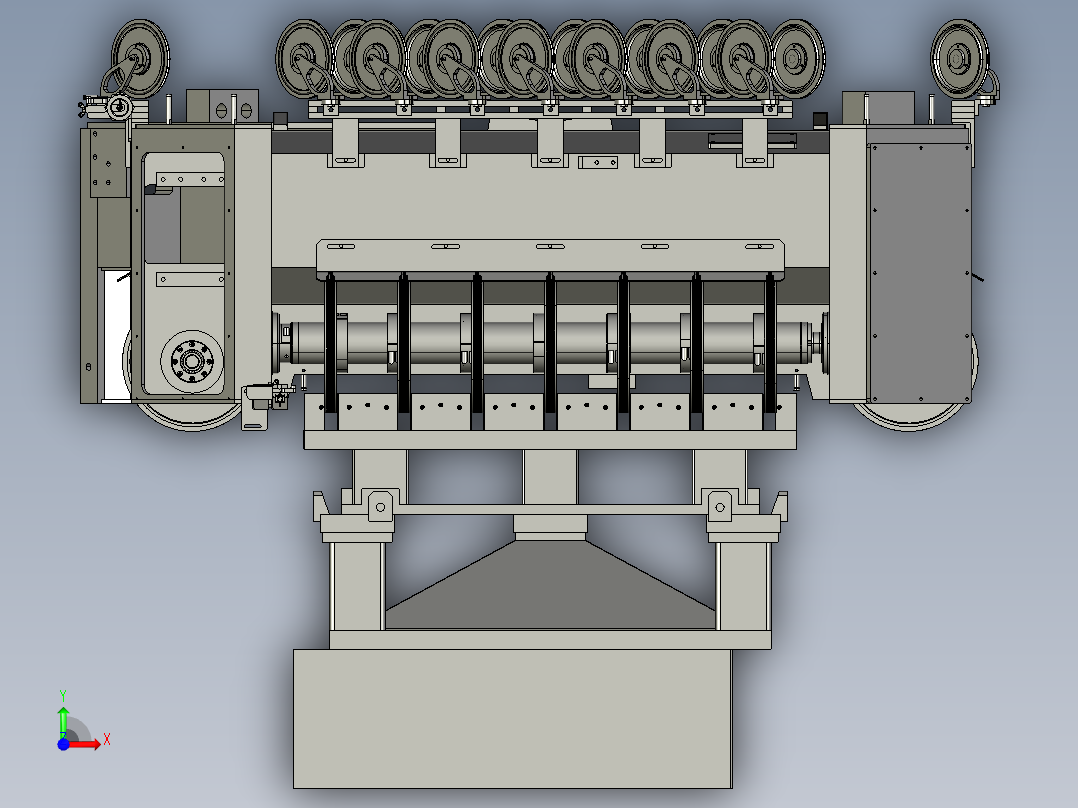 开方机改造G6三维前视图