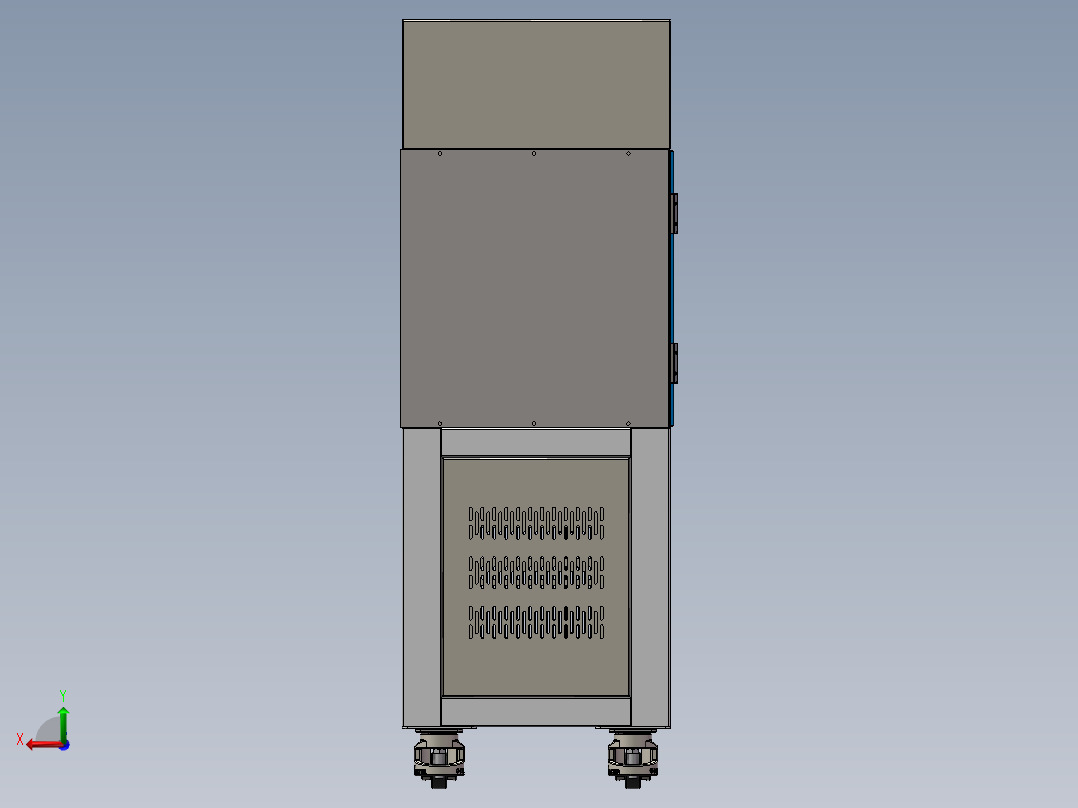 环境试验箱钣金后视图