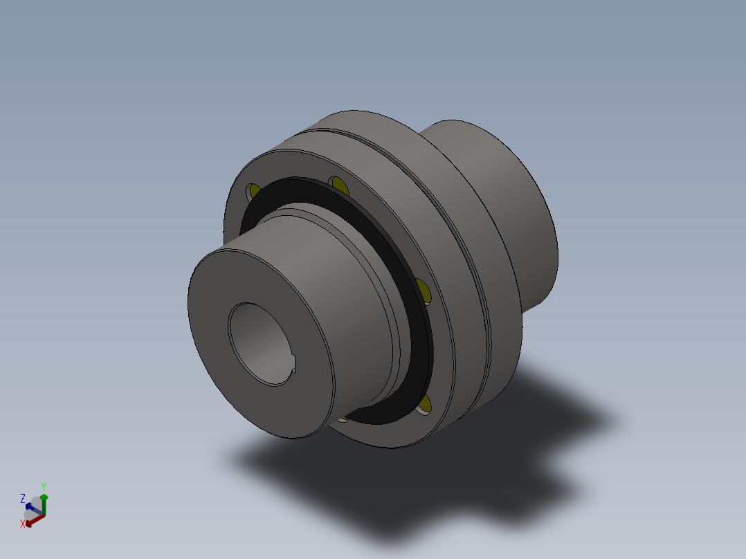 14种LX型弹性柱销联轴器集合大全正等轴测图