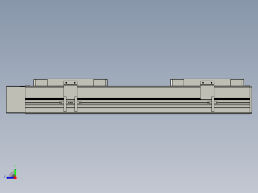 直线模组LHC14-S300-R设计图纸右视缩略图