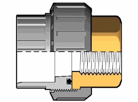 15BIFOV 适配器会在PVC-U 黄铜溶剂焊接插座D和BSP螺纹黄铜母端R O型圈橡胶缩略图