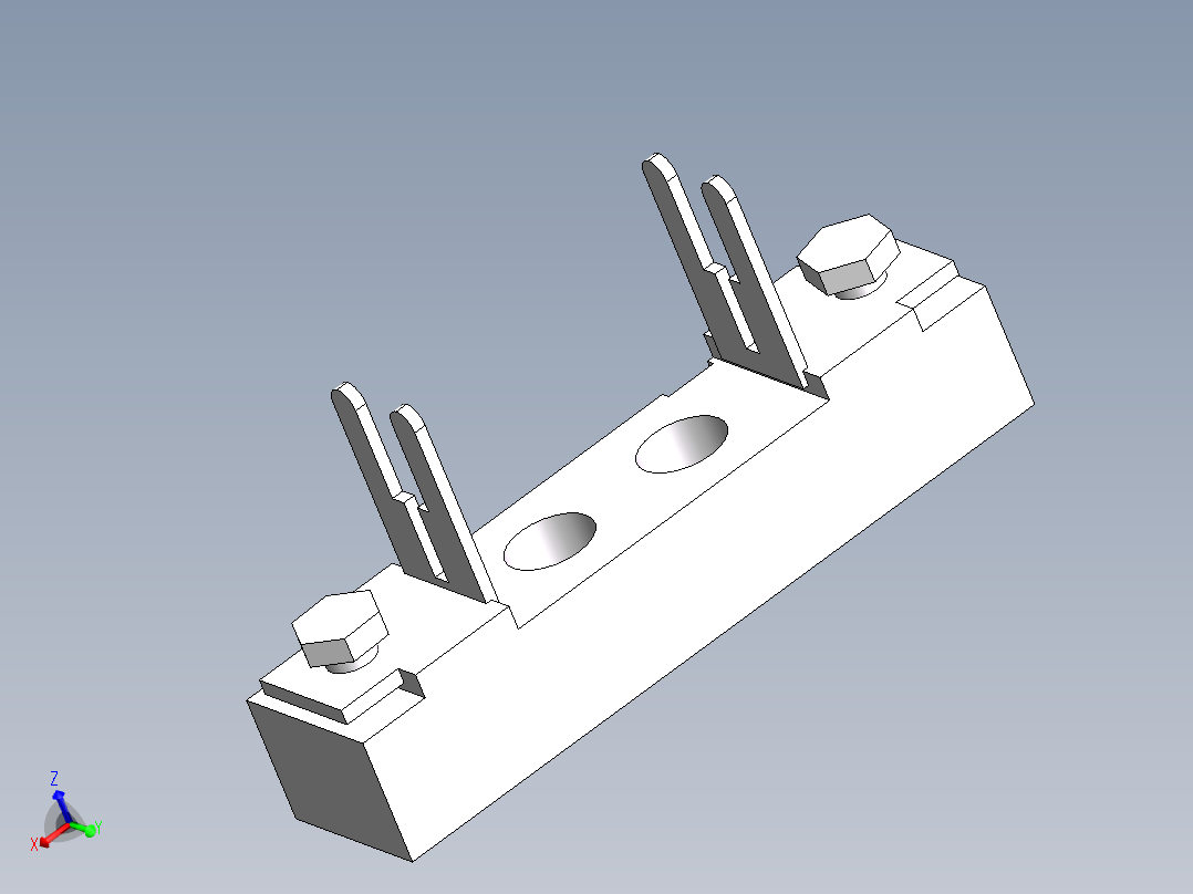 熔断器座 STR12-00D主视图