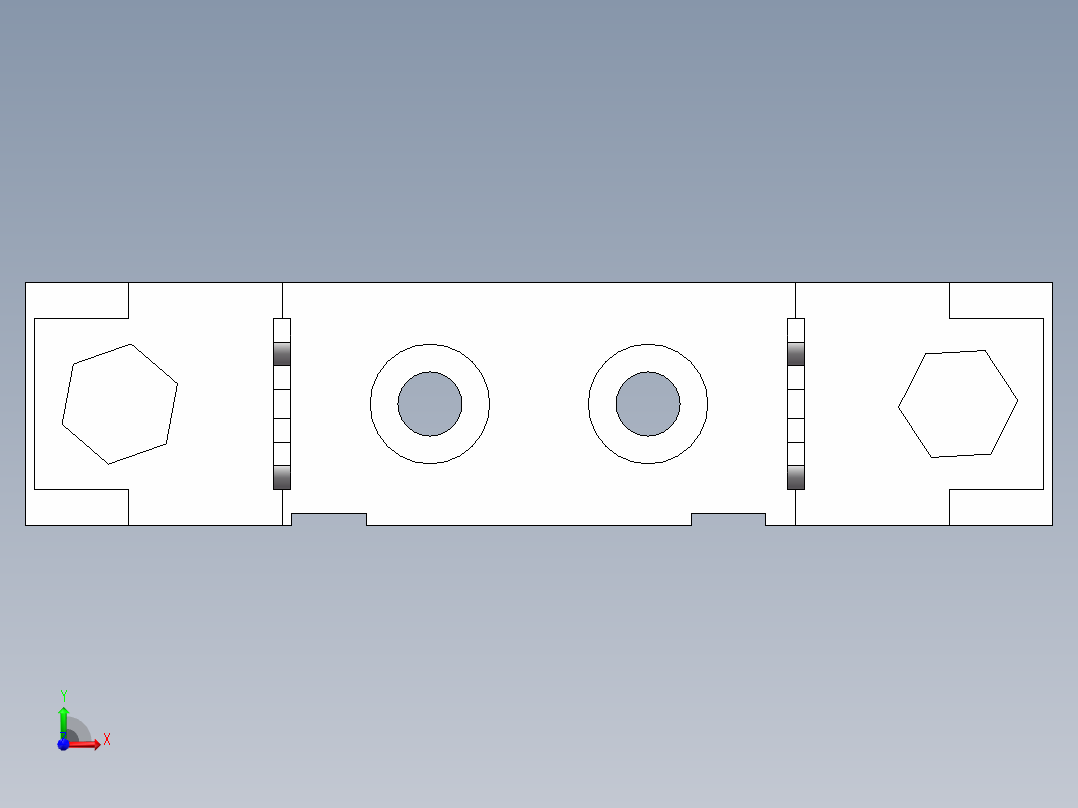 熔断器座 STR12-00D前视图