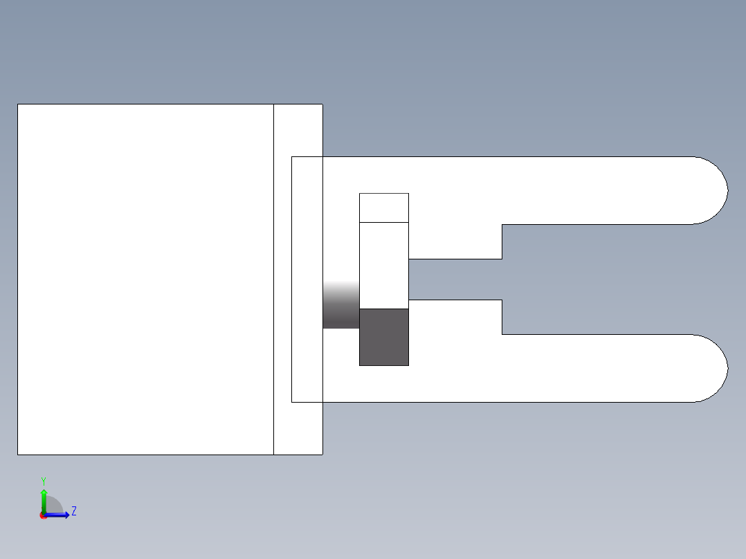 熔断器座 STR12-00D左视图