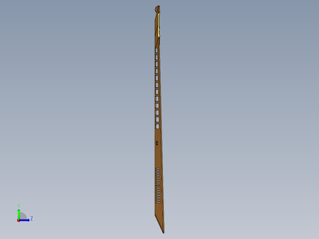 冲压笔记本电脑D壳铣避位程序模型左视图