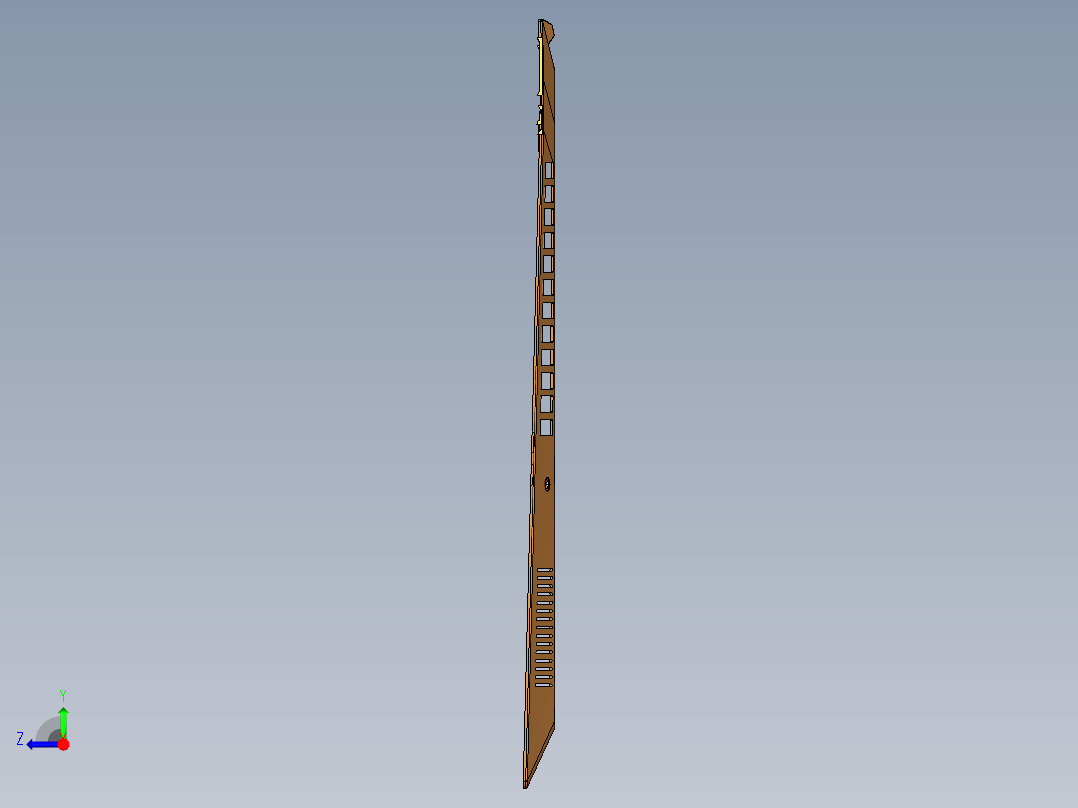 冲压笔记本电脑D壳铣避位程序模型右视图