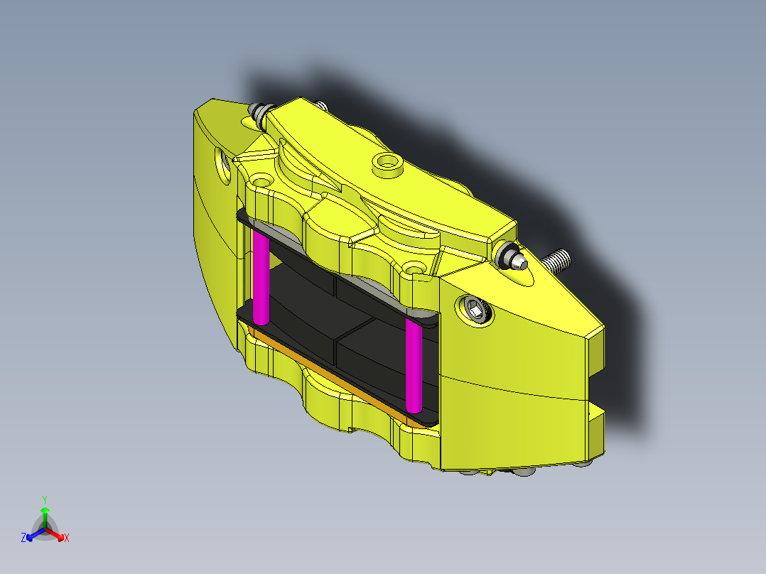 A0002470-制动卡钳正等轴测图