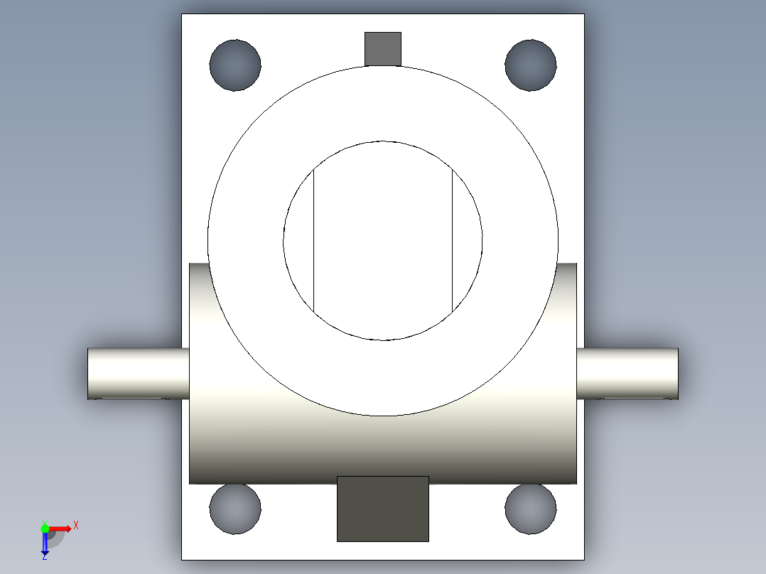 丝杆升降机slw20俯视图