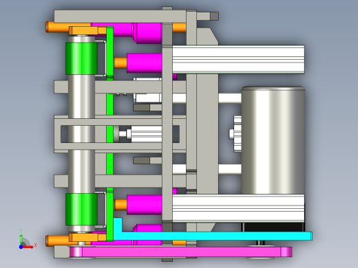 顶升皮带线设计前视缩略图