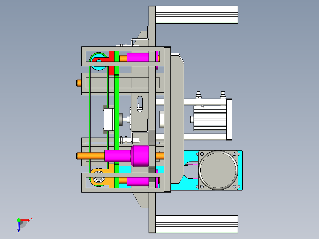 顶升皮带线设计俯视图